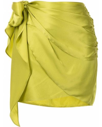 Falda con lazo Michelle Mason verde