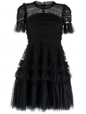 Sukienka mini z falbankami tiulowa Needle & Thread