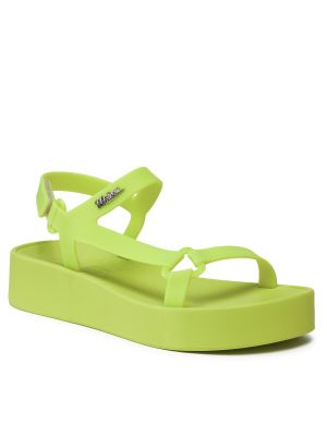 Sandale cu platformă Melissa verde