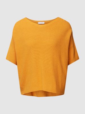 Dzianinowy sweter Rich & Royal pomarańczowy