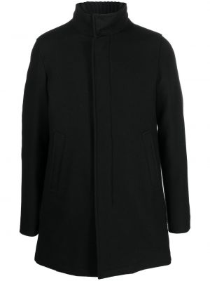 Παλτό με στενή εφαρμογή Herno μαύρο