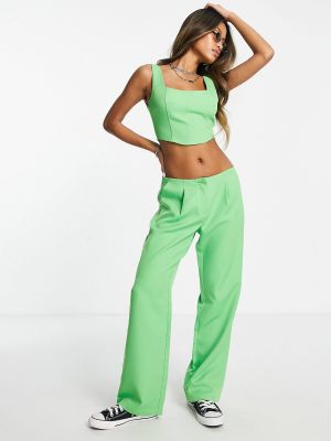 Зеленые брюки строгого кроя в стиле ретро Reclaimed