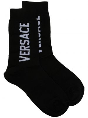 Чорапи Versace черно