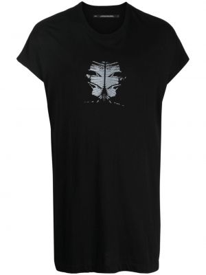 Βαμβακερή μπλούζα με σχέδιο Julius μαύρο