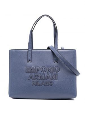 Geantă shopper cu broderie Emporio Armani