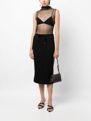 Bavlněné pouzdrová sukně Nº21 černé