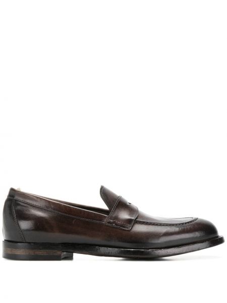 Loafers Officine Creative καφέ