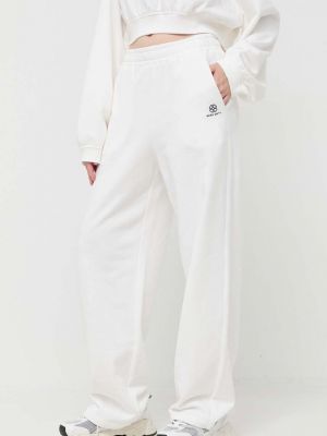 Spodnie sportowe bawełniane Miss Sixty białe