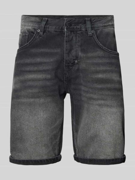 Szorty jeansowe slim fit z kieszeniami Antony Morato czarne