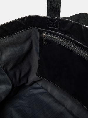 Usnjena usnjena nakupovalna torba Loewe črna