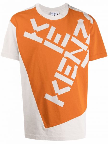 Camiseta con estampado Kenzo naranja
