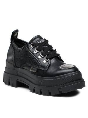 Cipele s čipkom Buffalo crna