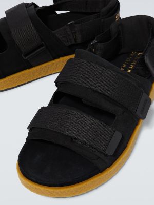 Sandale din piele de căprioară Clarks Originals negru