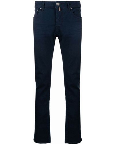 Smal skinny fit-jeans Jacob Cohën blå