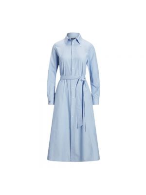 Sukienka długa Polo Ralph Lauren niebieska