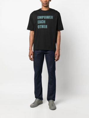 Raštuotas medvilninis marškinėliai Calvin Klein Jeans