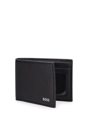 Usnjena denarnica Boss črna