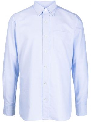 Medvilninė marškiniai Tom Ford mėlyna