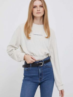 Beżowa bluza Calvin Klein Jeans