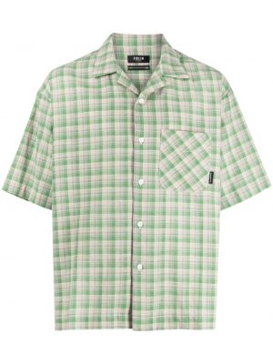 Карирана памучна риза Five Cm зелено