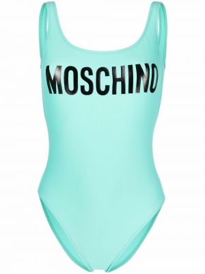 Trykt badetøy Moschino blå