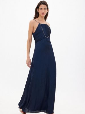 Синее длинное платье Hoss Intropia
