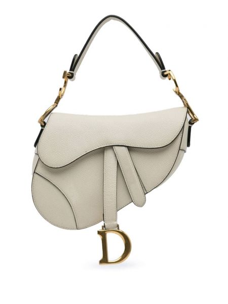 Kožená kabelka Christian Dior Pre-owned biela
