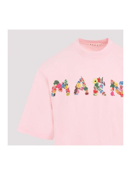 Camiseta con estampado Marni rosa
