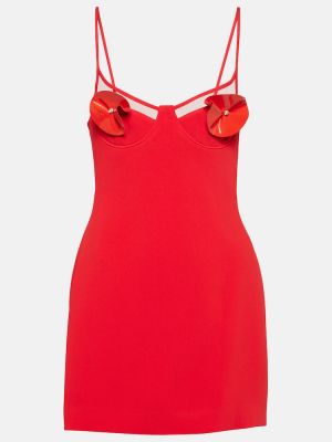 Φλοράλ φόρεμα David Koma κόκκινο