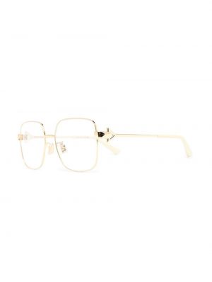 Slim fit brýle Bottega Veneta Eyewear zlaté