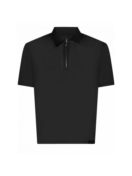 Poloshirt mit reißverschluss aus baumwoll Low Brand schwarz