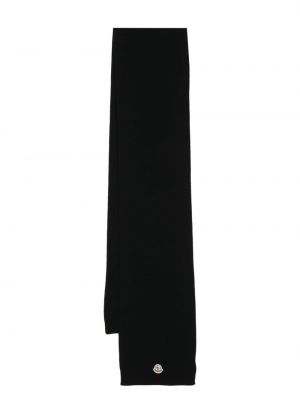Vlněný šál Moncler černý