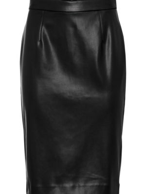 Кожаная юбка из искусственной кожи Bodyflirt Boutique черная