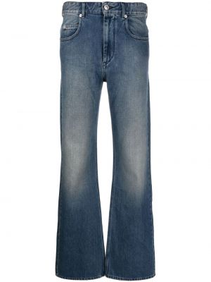 Bavlnené bootcut džínsy s nízkym pásom Marant Etoile modrá