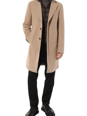 Кашемировое шерстяное пальто Windsor бежевое