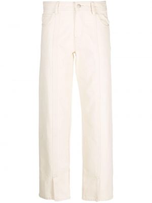 Памучни прав панталон Aeron бяло