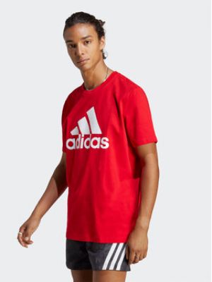 Džerzej priliehavé tričko Adidas červená