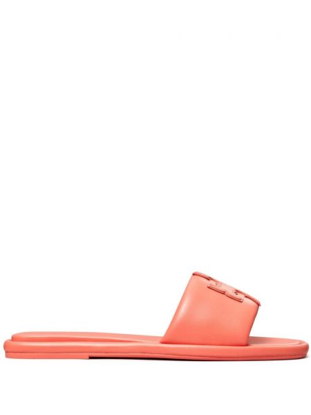 Športové kožené sandále Tory Burch oranžová