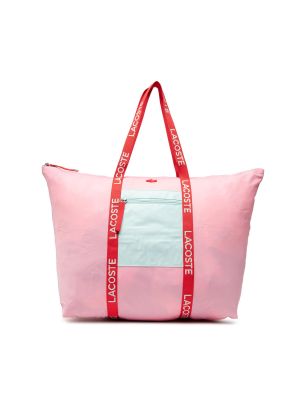 Nakupovalna torba Lacoste roza