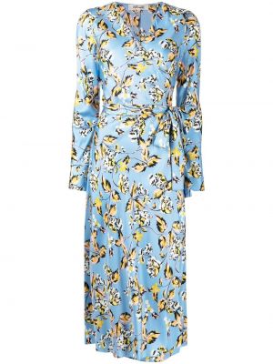 Trykt floral dress Dvf Diane Von Furstenberg blå