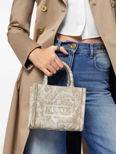 Shopper handtasche Versace beige
