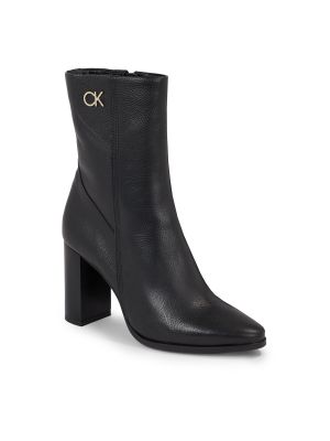 Черные ботинки на каблуке Calvin Klein