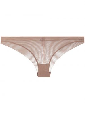 Transparenter low waist unterhose Maison Close pink