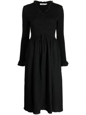 Kleid mit v-ausschnitt B+ab schwarz