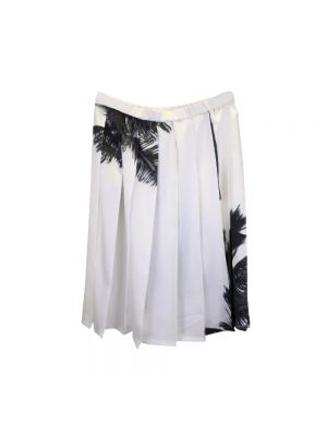 Mini falda con estampado plisada Nº21 blanco