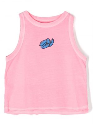 Ärmlös t-shirt för tjejer Zadig & Voltaire Kids rosa