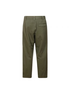 Pantalones chinos de algodón plisados A.p.c. verde