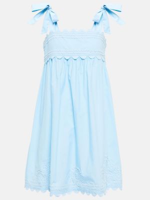Βαμβακερή φόρεμα Juliet Dunn μπλε