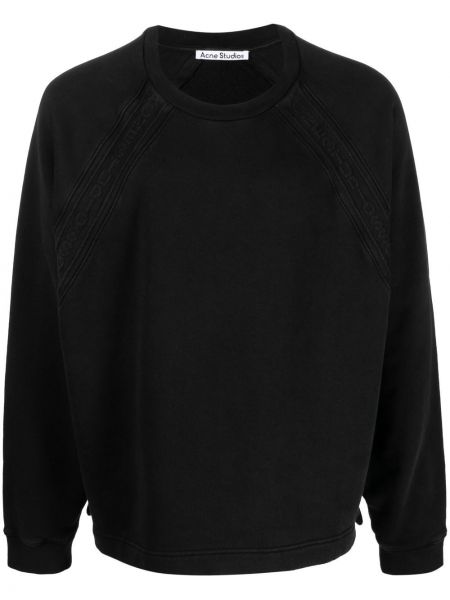 Jacquard sweatshirt aus baumwoll Acne Studios schwarz