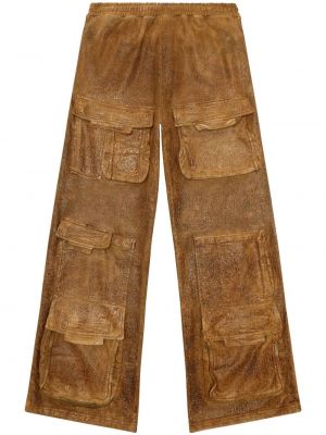 Pantalon cargo avec poches Diesel marron